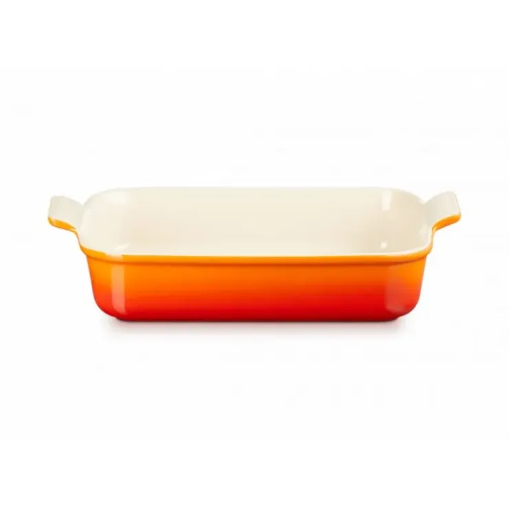 LE CREUSET Plat Rectangulaire Héritage en Céramique 19 cm Volcanique Tradition Best