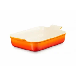 LE CREUSET Plat Rectangulaire Héritage en Céramique 19 cm Volcanique Tradition Best