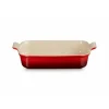 LE CREUSET Plat Rectangulaire Héritage en Céramique 32 cm Cerise Tradition Clearance