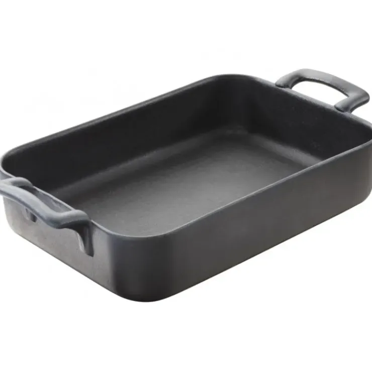 REVOL Plat Rectangulaire Noir 19x13 cm Belle Cuisine Discount