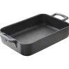 REVOL Plat Rectangulaire Noir 30x22 cm Belle Cuisine Hot