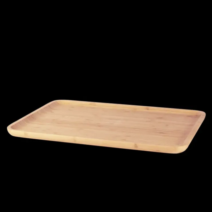 PEBBLY Plateau de Service en Bambou 42 x 30 cm Online