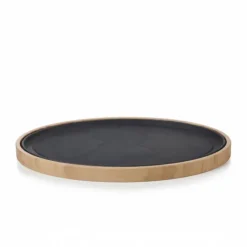 REVOL Plateau pour Assiette Ovale Bambou 36,5 x 25 cm Basalt New