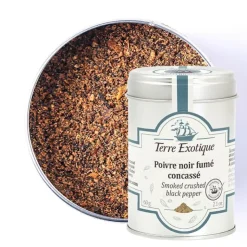 TERRE EXOTIQUE Poivre Noir Concassé Fumé 60 g Sale