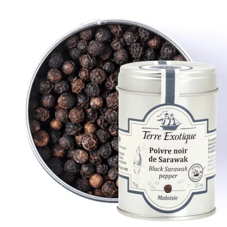 TERRE EXOTIQUE Poivre Noir de Sarawak 70 g Sale