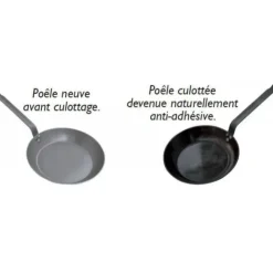 DE BUYER Poêle à Crêpes Ø 26 cm Minéral B Element - Poêles en Fer Sale