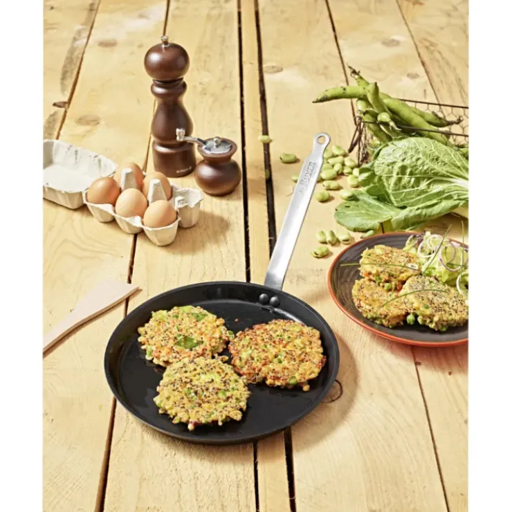 DE BUYER Poêle à Crêpes Anti Adhésive Ø 26 cm Choc Intense Hot