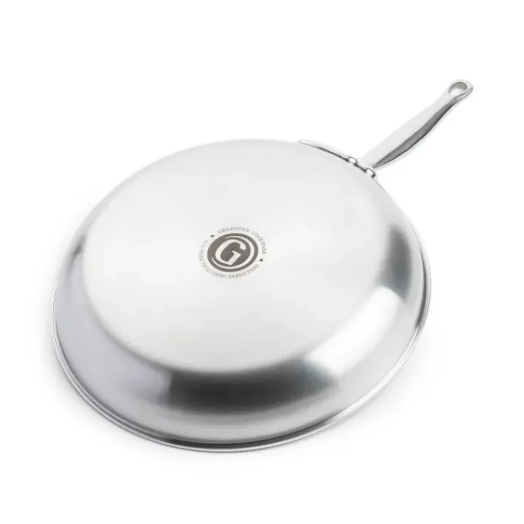 GREENPAN Poêle à Frire Inox Ø 24 cm PREMIERE Discount