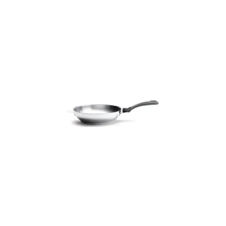 DE BUYER Poêle à Frire tout Inox sans Queue Ø 28 cm Twisty