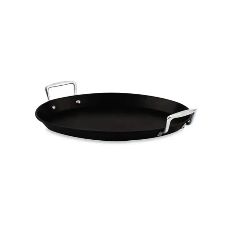 LE CREUSET Poêle à Poisson Ovale 25,5x40 cm Anti-Adhérente Les Forgées Best