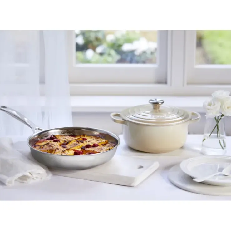 LE CREUSET Poêle Inox 26 cm Signature