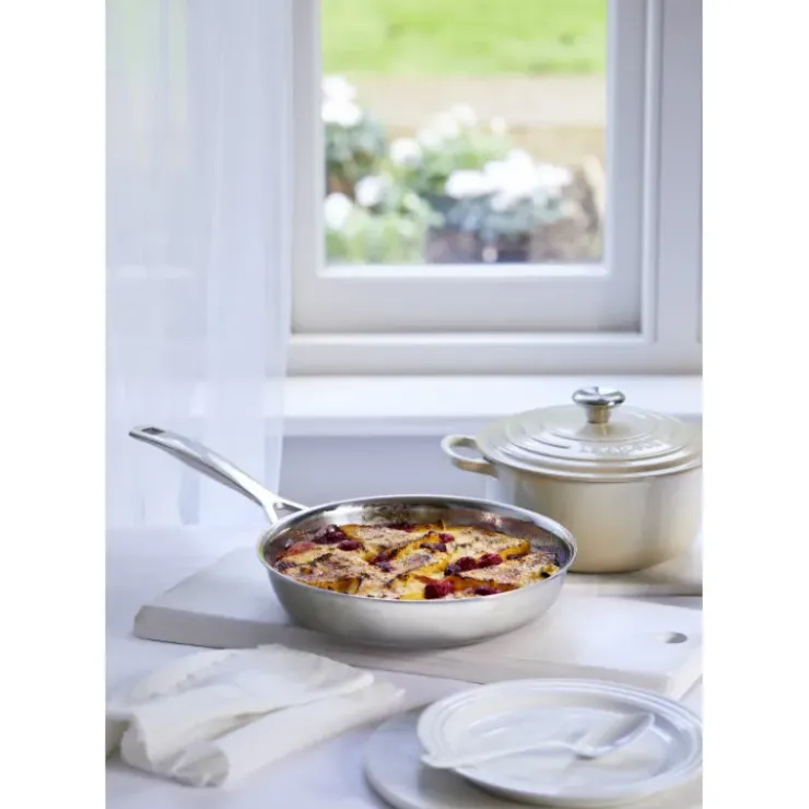 LE CREUSET Poêle Inox 30 cm Signature