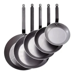 DE BUYER Poêle Lyonnaise Carbone Plus Ø 24 cm , Tôle, Queue Feuillard New