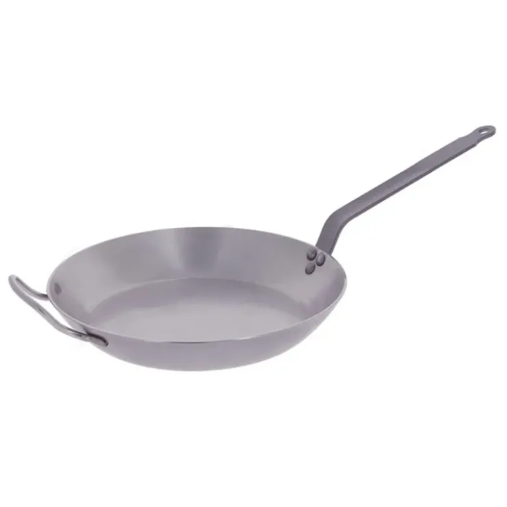 DE BUYER Poêle Lyonnaise Carbone Plus Ø 32 cm , Tôle, Queue Feuillard Discount