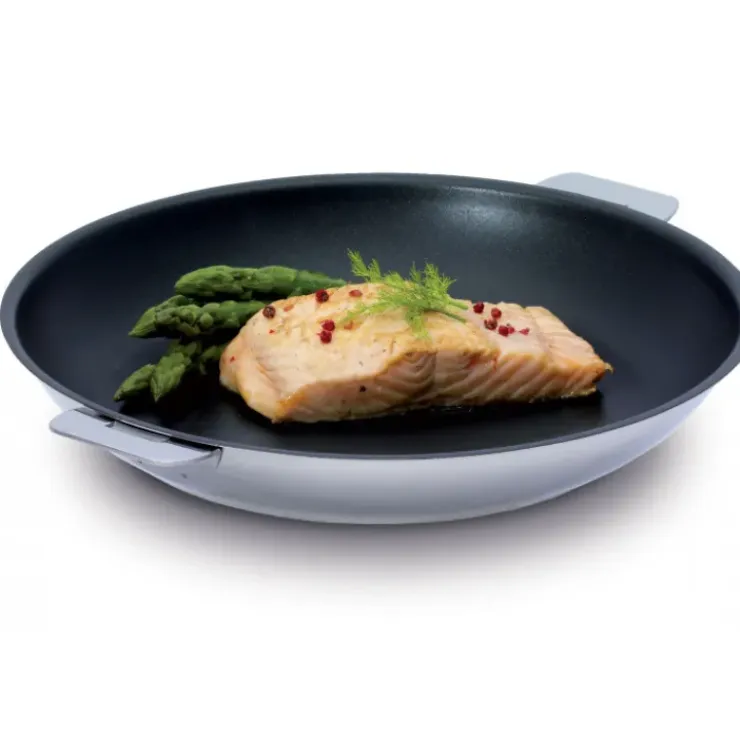 CRISTEL Poêle Mutine Ø 22 cm Manche Amovible Anti-Adhésive Inox Best