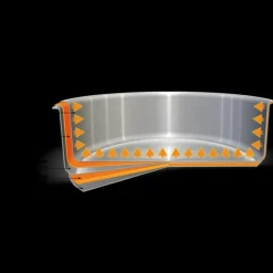 CRISTEL Poêle Mutine Ovale Ø 35 cm Manche Amovible Anti-Adhésive Inox Outlet