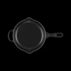 LE CREUSET Poêle Skillet Rond 23 cm Noir Mat New
