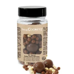 SCRAPCOOKING Pot de Décors en Perles Or et Chocolat au Lait 50 g Discount