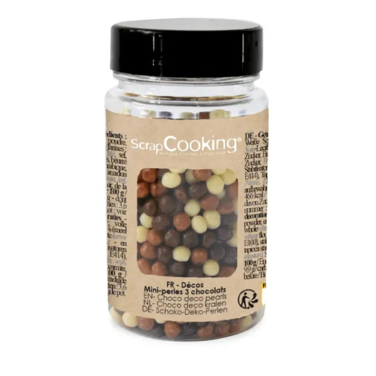 SCRAPCOOKING Pot de Décors en Perles Or et au 3 Chocolats 50 g Online