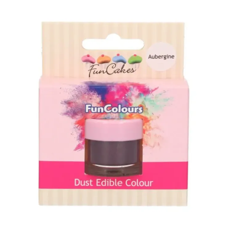 FUNCAKES Poudre comestible Aubergine 1,5 g