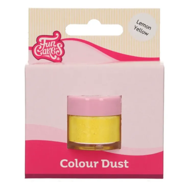 FUNCAKES Poudre Comestible Jaune Citron 2,5 g