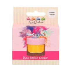 FUNCAKES Poudre comestible Jaune orangé 2,5 g Hot