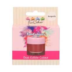 FUNCAKES Poudre comestible Rouge bordeaux 1,5 g Outlet