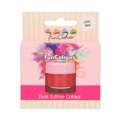 FUNCAKES Poudre comestible Rouge piment 1,5 g Best