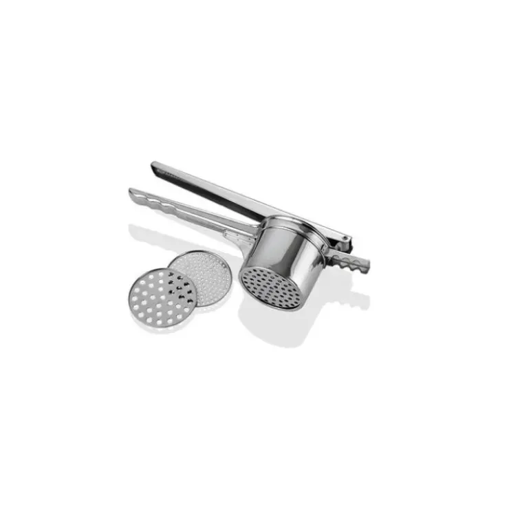 TELLIER Presse Purée à levier inox 3 grilles Best