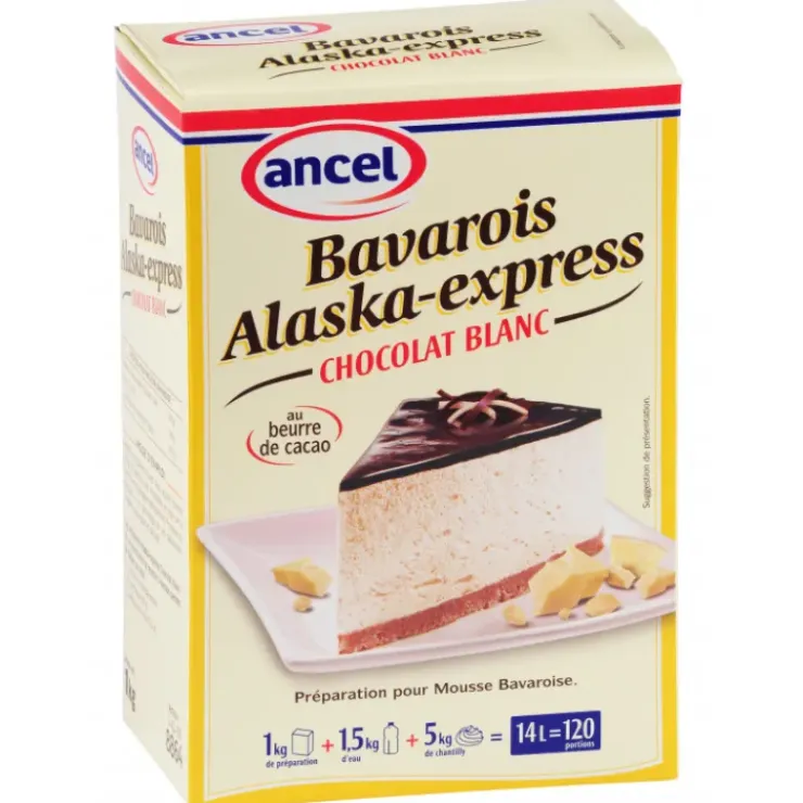 ANCEL Prép. bavarois Alaska-Express Cacao blanc 1 kg Discount