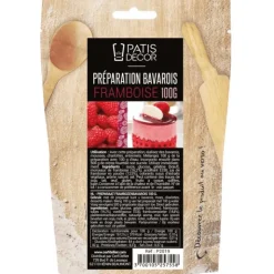 PATISDECOR Préparation Bavarois Framboise 100 g Patisdécor New