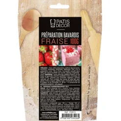 PATISDECOR Préparation Bavarois Gel Fraise 100 g Patisdécor Hot