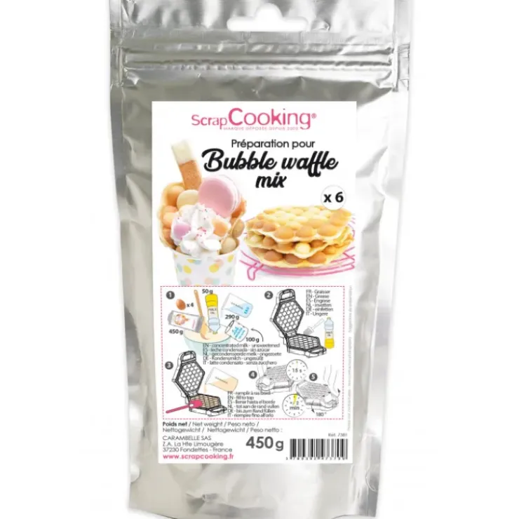 SCRAPCOOKING Préparation Bubble Waffles 450g Discount