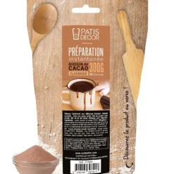 PATISDECOR Préparation Instantanée pour Boisson Cacao 300 g Patisdécor