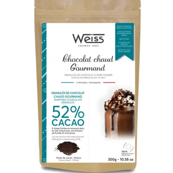 WEISS Préparation pour Chocolat Chaud 300 g New