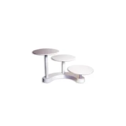 PATISDECOR Présentoir à Gâteaux Blanc 3 Plateaux Outlet