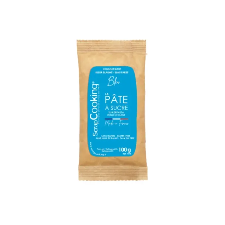 SCRAPCOOKING Pâte à Sucre Bleu Foncé 100 g Best