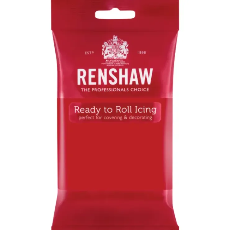 RENSHAW Pâte à Sucre Pro Rouge 250g Outlet