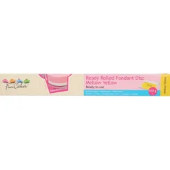 FUNCAKES Pâte à Sucre Prête à Dérouler Jaune 430g Clearance