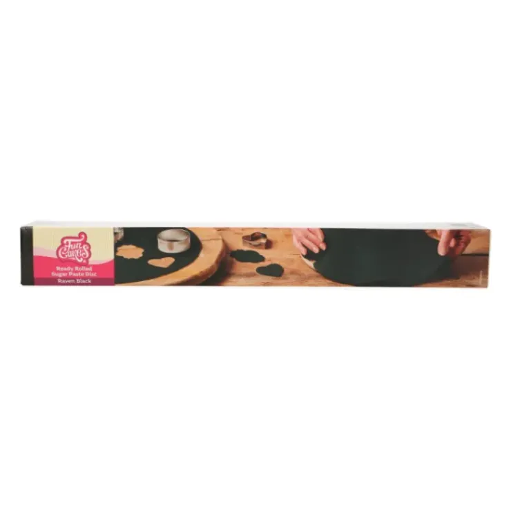 FUNCAKES Pâte à Sucre Prête à Dérouler Noir 430g Clearance