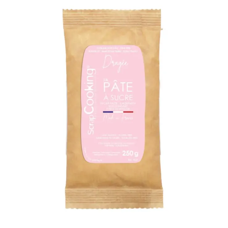 SCRAPCOOKING Pâte à Sucre Rose Dragée Colorant Naturel 250 g Outlet
