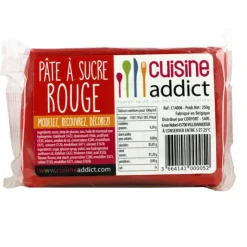 CUISINEADDICT Pâte à Sucre Rouge 250g