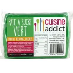 CUISINEADDICT Pâte à Sucre Vert 250g