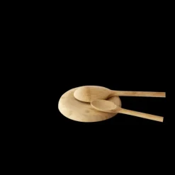 PEBBLY Repose-cuillère Bambou Ø 13,5 cm Discount