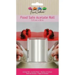 FUNCAKES Rhodoïd en Rouleau L.20 m x H.5.5 cm Discount
