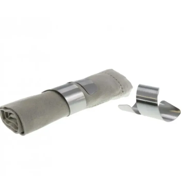 LEBRUN Rond de serviette inox Ellipse diamètre 4cm par (x4) Outlet