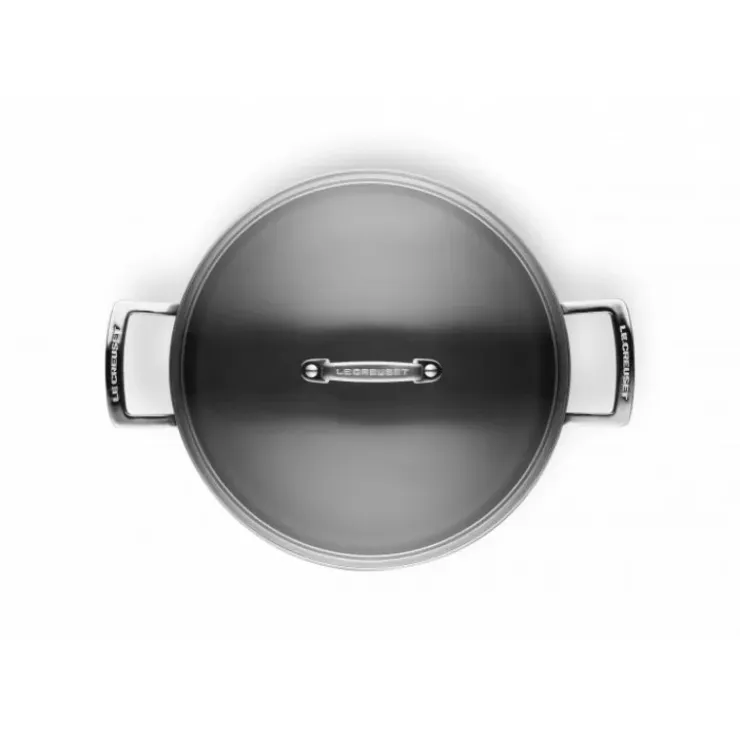 LE CREUSET Rondeau avec Couvercle 28 cm Anti-Adhérent Les Forgées Discount