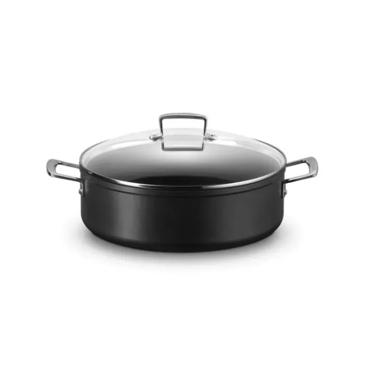 LE CREUSET Rondeau avec Couvercle 30 cm Anti-Adhérent Les Forgées New
