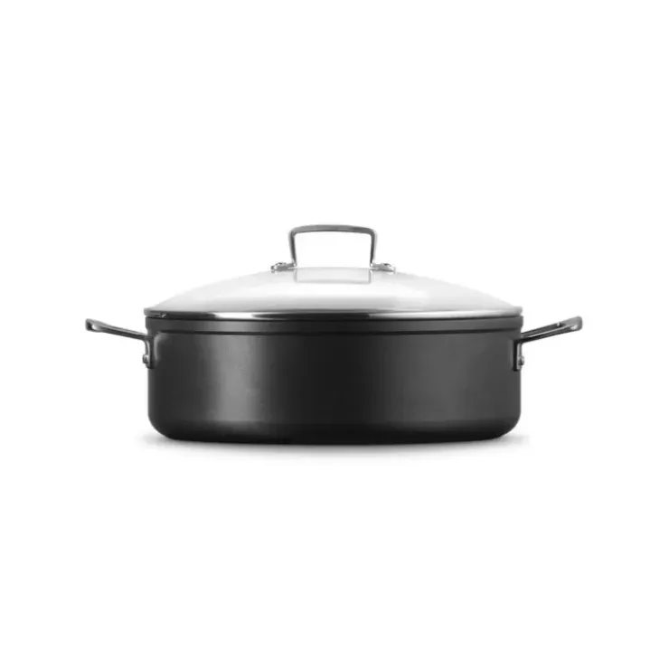 LE CREUSET Rondeau avec Couvercle 30 cm Anti-Adhérent Les Forgées New