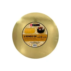 GATODECO Ronds Dorés Ø 29,4 cm (x5) Gatodéco Outlet